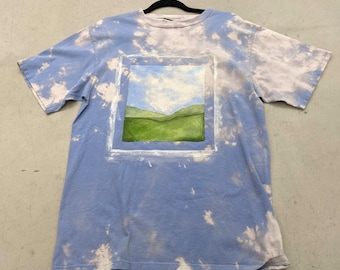 1 of 1 custom "The window to Mircosoft" hand painted t-shirt
