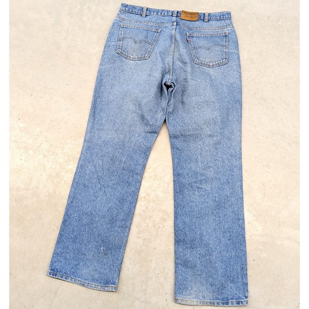リーバイス　619 濃紺　カナダ製　70s 80s デニム　vintage 80s カナダ製 Levi'sリーバイス 619 ブラック デニムパンツ w36
