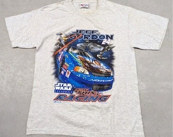 1999 Jeff Gordon NASCAR Racing Star Wars Episodio 1 maglietta