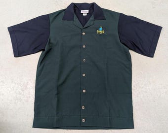 Camisa vintage rara de los años 90 del personal de Torus Games con botones.