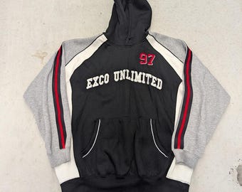Y2K Exco Jeans Unlimited 97 athletic hoodie
