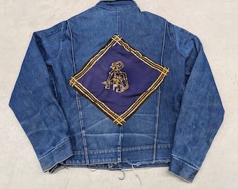 ジャケット・アウター 70's patchwork denim higanTokyo Vintage 70's Patchwork Denim Jacket // Made in France