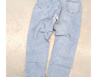 Jeans vintage in denim azzurro chiaro con cerniera Wrangler Boot, fine anni '80