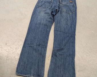 Y2K Fox Racing Denim Boot Cut Standard Blue Denim Jeans