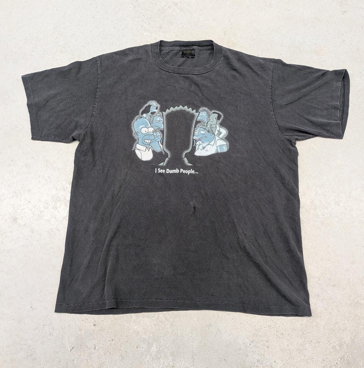 Camiseta Hombre Con Logo De Los Simpson - 100% Algodón, Corte Regular - Negro Talla XXL - Diseño Moderno Y Cómodo