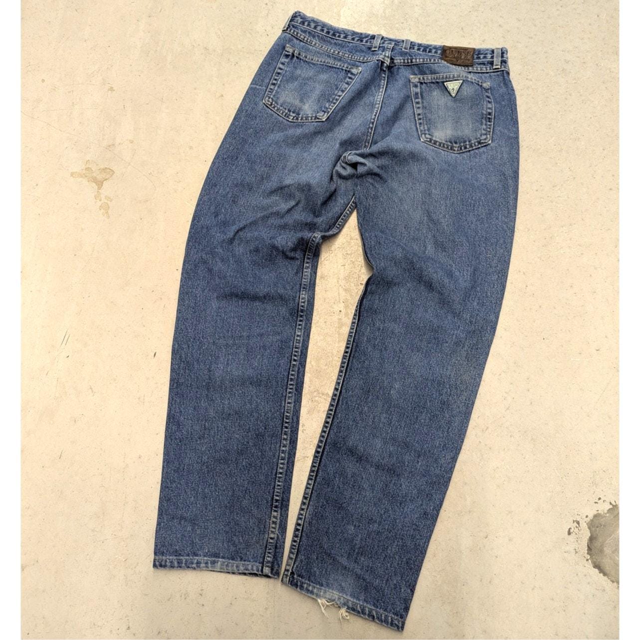 Vintage Guess Jeans USA Washed Blue Denim Jeans - Etsy