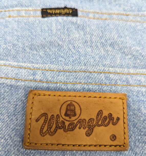 Vintage 80s Wrangler Blue Bell Light Blue Denim J… - image 4