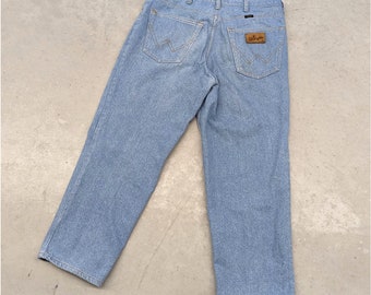 Vintage 80er Jahre Wrangler Blue Bell Jeans in Hellblau