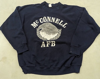 Vintage early 90s McConnell Air Force Base Eagle crew neck