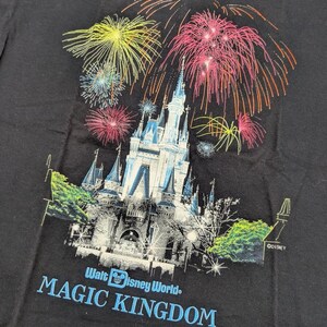 Vintage 80s Walt Disney World Magic Kingdom Promo T-shirt image 2