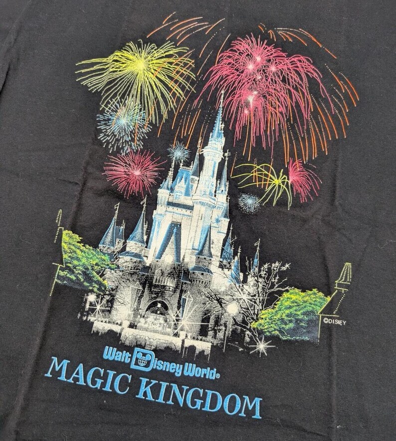 Vintage 80s Walt Disney World Magic Kingdom Promo T-shirt image 2
