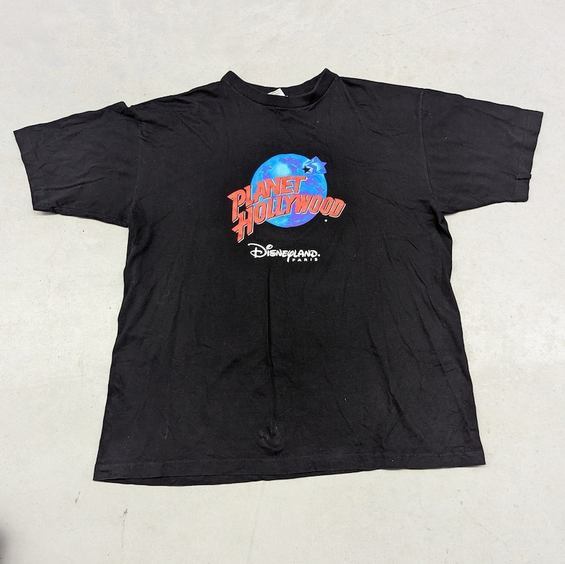 Vintage Hollywood Disneyland Paris Tshirt Etsy