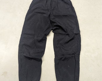 Vintage Nike black on black lined track pants