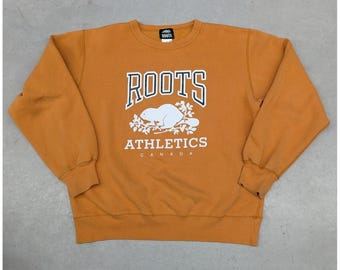 Vintage Roots Athletics Made in Canada Orange sweater