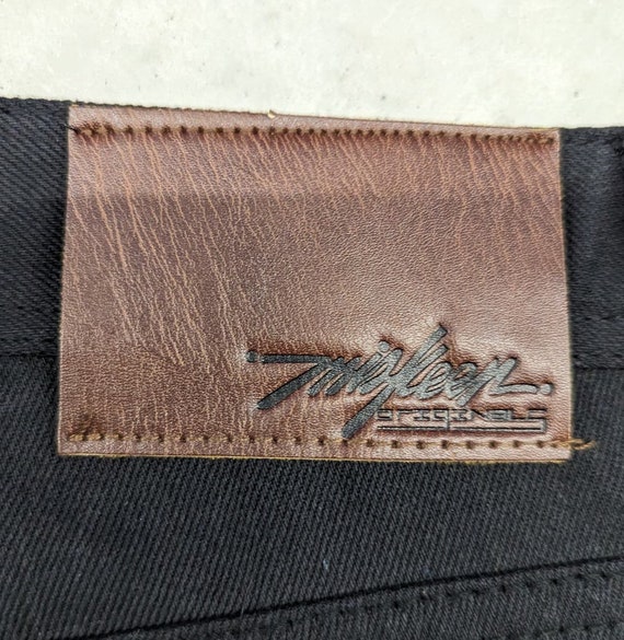 Y2K Miskeen embroidered black denim jeans - image 4