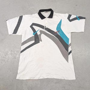 Rara polo da tennis vintage anni '90 di Andre Agassi Nike Boot immagine 1