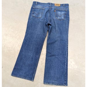 Vintage Levis 517 Made in USA Orange Tab Blue Jeans