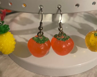 Tomato earrings