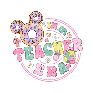 In My Teacher Era Png Svg, Back To School Png Svg, 1st Day Of School Png, Teacher Png, Magic Castle Png, Teacher Gift Png Svg