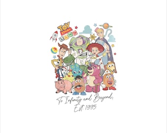 To Infinity and Beyond Png, Retro Toy Story Png, Toy Story Characters Png, Toy Story Shirt, Family Vacation Png, Magic Kingdom Png