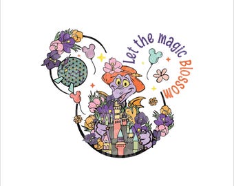 Let The Magic Blossom, Figment Png, Retro Figment Png, Figment The Dragon, Epcot Figment Png, Figment One Little Spark, Purple Dragon Png