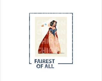 Fairest of All png, Snow White png, Snow White Princess png, Vacation png, Snow White Magical Place on Earth Gift, Digital File