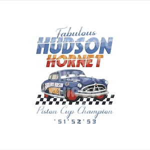 Retro Hudson Hornet Png, Cars Png Svg, Doc Hudson Png, Svg For Tshirt, Doc Hudson Svg, Png Cars Sublimation Design, Digital File