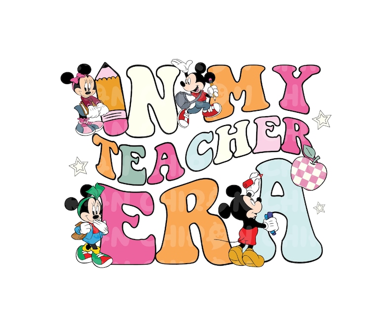 In My Teacher Era Png Svg, Back to School Png Svg, 1st Day of School ...