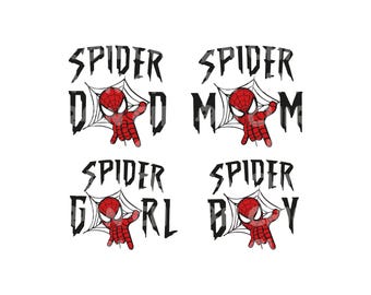 Spiderman Birthday Png Svg, Spiderman Family Svg Png, Family Vacation Png, Family Birthday Design, Family Matching Svg Png