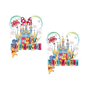Winnie Birthday Boy Png, Winnie Birthday Girl Svg, Winnie The Pooh Png, Family Birthday Png, Family Birthday Png, Magical Birthday Svg