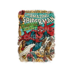 Retro Amazing Spiderman Png Svg, Spiderman Family Svg Png, Family Vacation Png, Family Birthday Design, Family Matching Svg Png