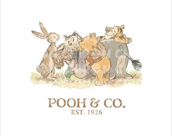 Retro Winnie The Pooh Png, Floral Winnie The Pooh Svg, Winnie The Pooh Sublimation,Family Vacation Png, Family Trip Png, Vacay Mode Png Svg
