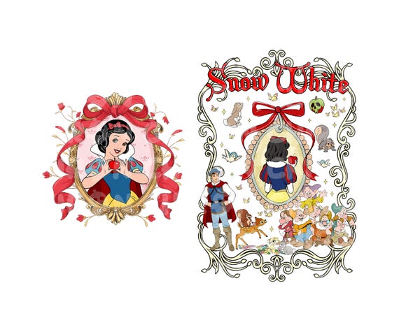 Two Sided Snow White Shirt Png, Fairest of All png, Snow White Svg, Princess Png, Vacation png, Seven Dwarfs Svg, Digital File