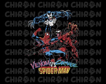 Retro Venom Vs Carnage Spiderman Png Svg, Spiderman Family Svg Png, Family Vacation Png, Family Birthday Design, Family Matching Svg Png