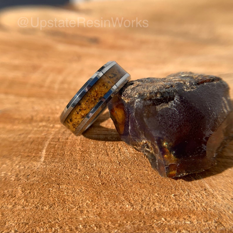 Real Amber Ring Fossil Amber Ring Amber Push Gift Gemstone Etsy