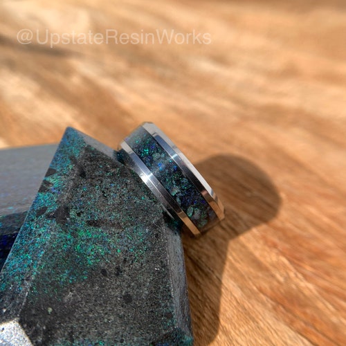 Shops Genuine Matrix Opal Band, Andamooka Opal band, Fairy Opal band, Boulder opal, mens opal band, womans opal, wedding band, engagement ring