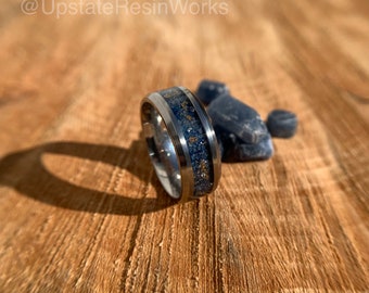 Genuine Sapphire ring, Diamond and Sapphires with Gold, crystal ring, gemstone rings, mens ring womans ring, wedding band, engagement ring