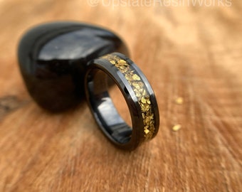 Real Gold Nugget band, Gold Nugget ring, Gold nuggets, Yukon gold band, vow renewal, gold wedding band, gold engagement band, promise band