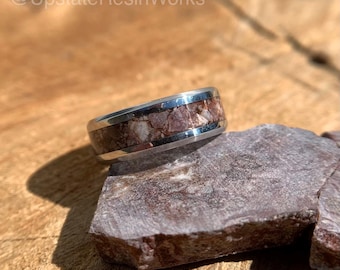 Real Wild Horse Magnesite Band, Wild Horse Band, Titanium band, custom band, mens band, womans band, wedding band, engagement band