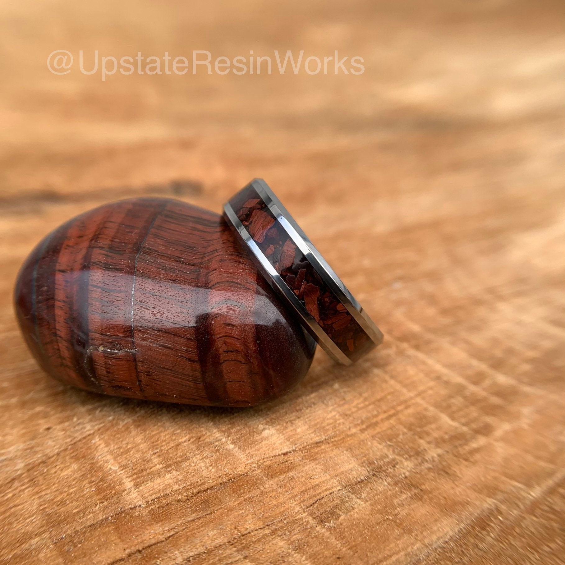 Red Tigers Eye Ring - Etsy