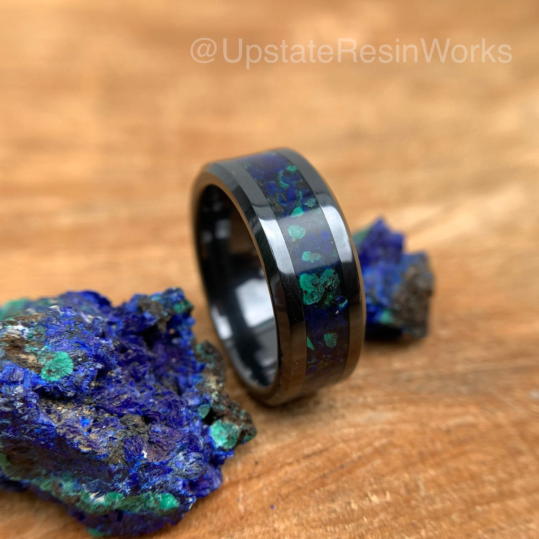 Azurite and Malachite Ring, Azurite Ring, Malachite Ring, Azurite and ...
