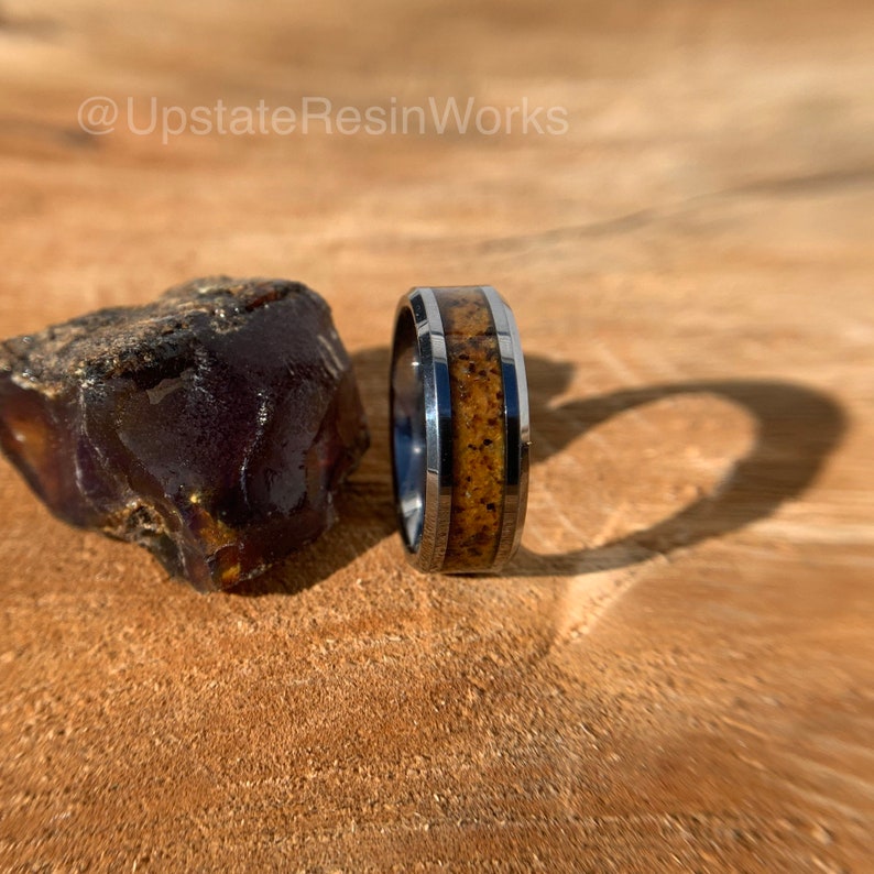 Real Amber Ring Fossil Amber Ring Amber Push Gift Gemstone Etsy