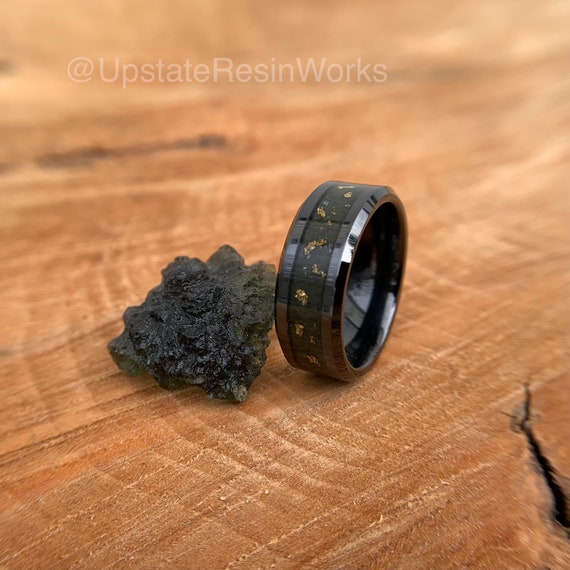 Mens moldavite ring sale