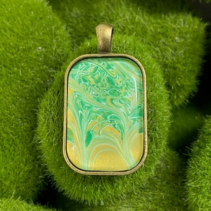 Acrylic Pour Flow Art Pendant