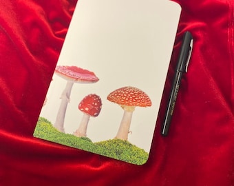 Mushroom Journal, Notebook, Mushrooms Gift, Stocking Stuffer