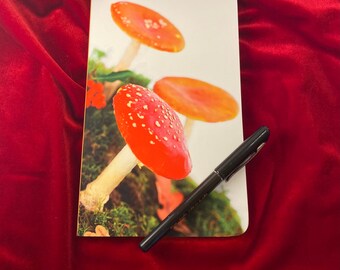 Amanita Mushroom Notebook, Journal, Mushroom Gift, Stocking Stuffer