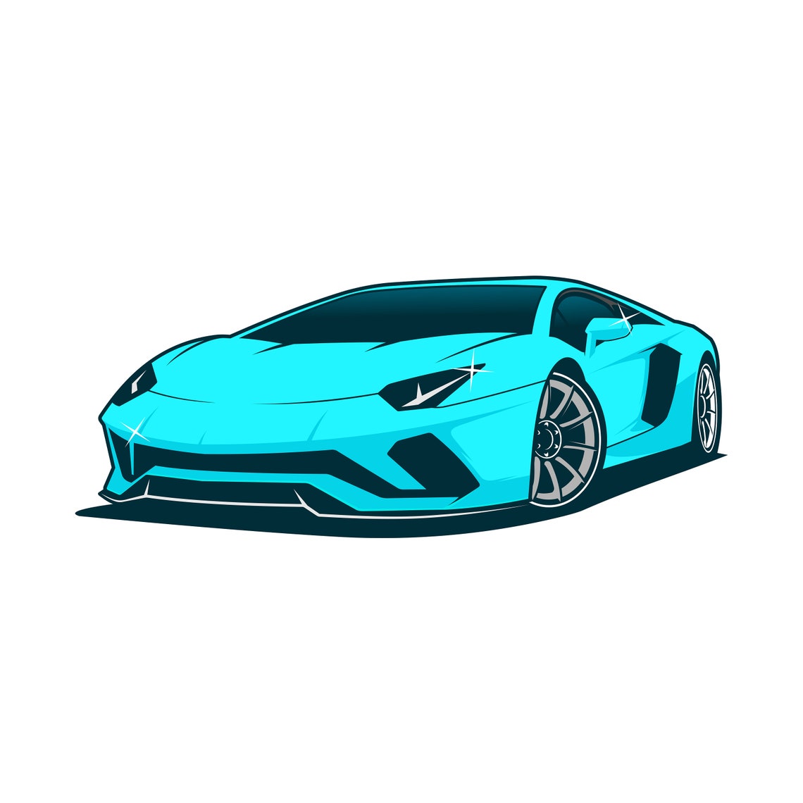 Lamborghini aventador svg