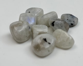 Rainbow Moonstone | Tumbled Stone | Medium | Crystal Healing | Pocket Stone | Crystal | Crystals