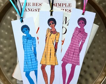 3er Set Pop Art - Black Girl Magic - Laminierte Lesezeichen - Geschenk für Buchliebhaber
