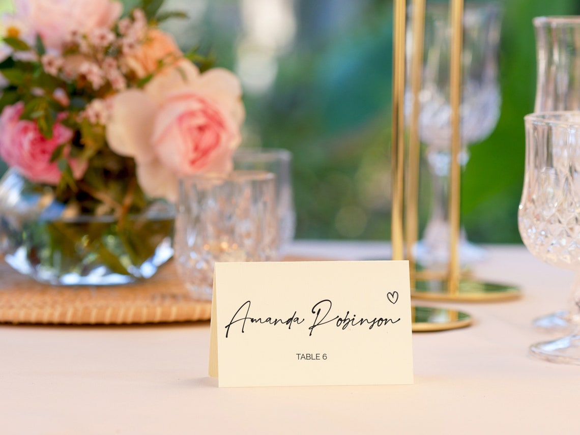 Image 8 for Place Card Setting Template
